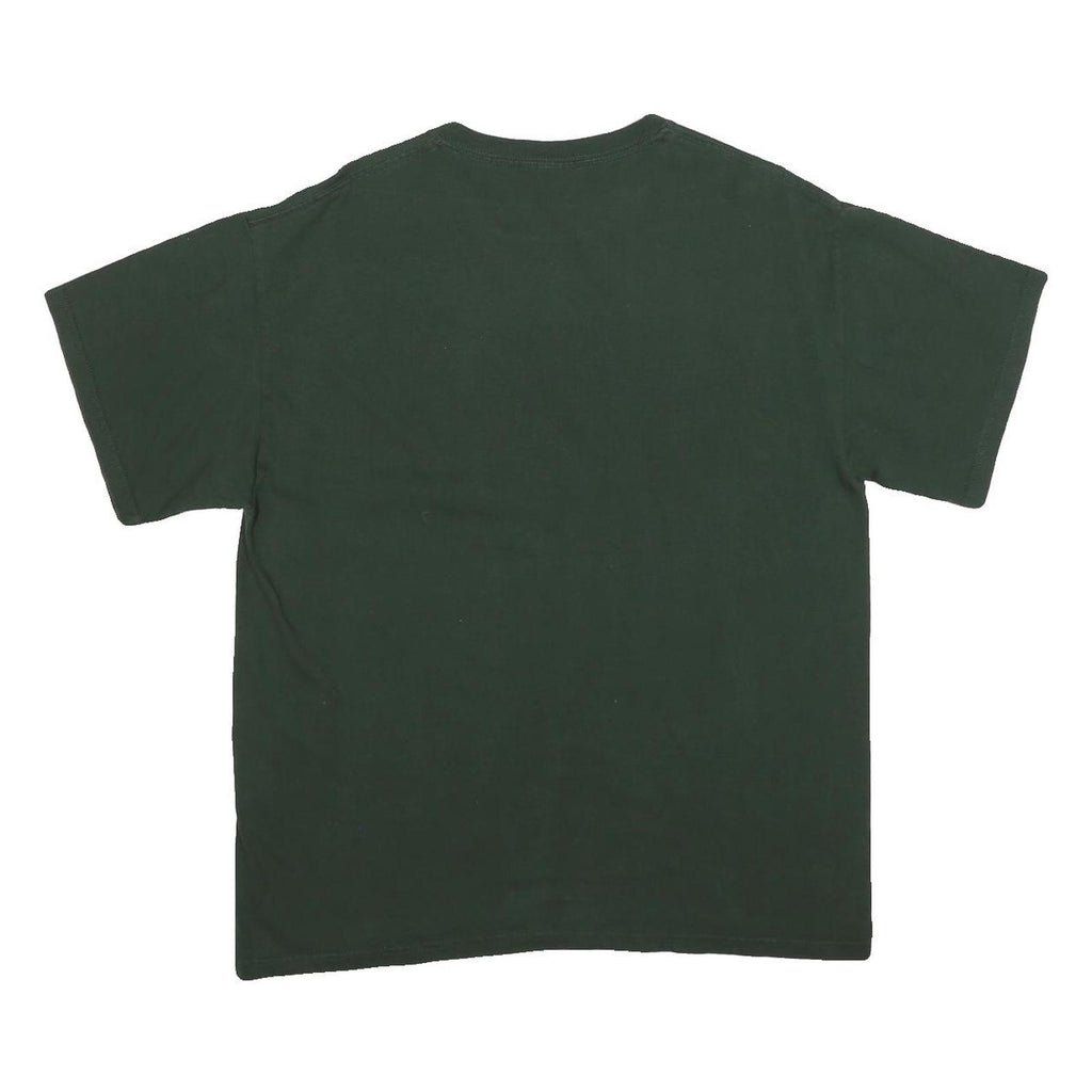 GILDAN Mens Green Baylor Texas Bowl Graphic T-Shirt L Short Sleeve Crew Neck