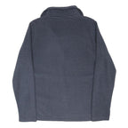 REGATTA Womens Blue Striped Jumper 1/4 Zip Polyester Blend UK 12 Casual Outdoor