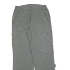 CELCIUS Mens Polyester Blend Grey Regular Cargo Trousers W30 L30 Outdoor Zip