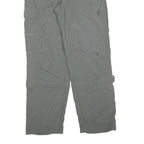 CELCIUS Mens Polyester Blend Grey Regular Cargo Trousers W30 L30 Outdoor Zip