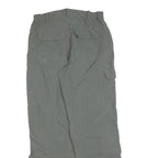 CELCIUS Mens Polyester Blend Grey Regular Cargo Trousers W30 L30 Outdoor Zip