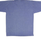 Womens Blue Hooded Pullover Hoodie S Cotton Blend Relaxed Fit Casual Style