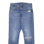 LEVI'S 501S Womens Jeans Blue Slim Skinny Denim Medium W27 L28 Distressed