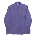 Womens Purple Button Jacket UK 18 Polyester Blend Classic Plain Stylish