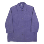 Womens Purple Button Jacket UK 18 Polyester Blend Classic Plain Stylish