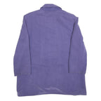 Womens Purple Button Jacket UK 18 Polyester Blend Classic Plain Stylish
