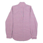 RALPH LAUREN Mens Pink & Blue Check Shirt XS Button-Down Collar Long Sleeve