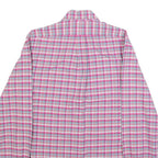 RALPH LAUREN Mens Pink & Blue Check Shirt XS Button-Down Collar Long Sleeve