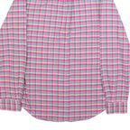 RALPH LAUREN Mens Pink & Blue Check Shirt XS Button-Down Collar Long Sleeve