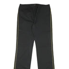 JOSEPH Womens Cotton Blend Black Regular Straight Trousers W31 L34 Zip Casual