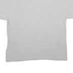 Mens Grey Edison Football Graphic T-Shirt L Short Sleeve Crew Neck Casual Cotton