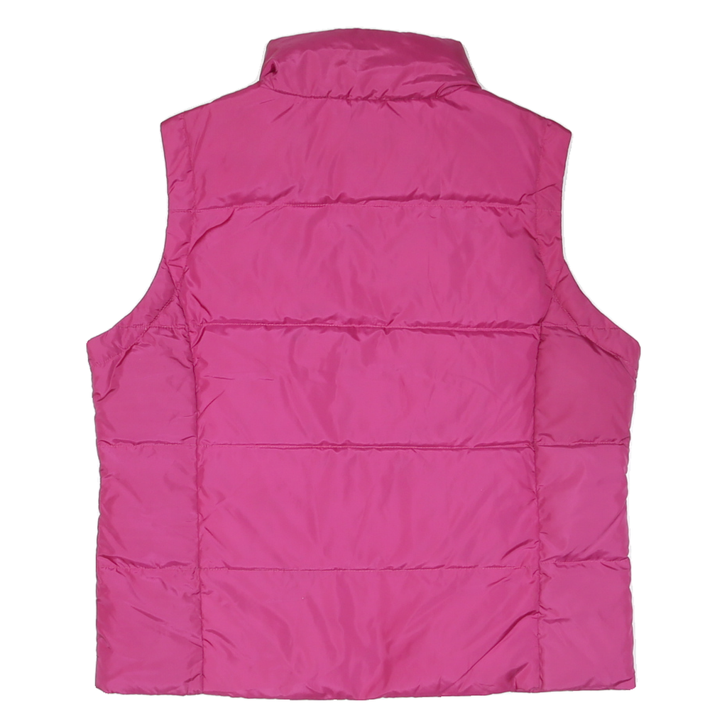 JACOB CONNEXION Womens Pink Quilted Sleeveless Jacket M Polyester Blend Zip