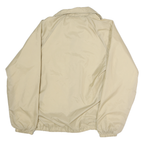 AUBURN Mens Beige Polyester Button Jacket S Plain Lightweight Casual