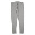 SILVIAN HEACH Womens Cotton Blend Grey Slim Tapered Trousers W34 L32 Elegant Fit