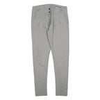 SILVIAN HEACH Womens Cotton Blend Grey Slim Tapered Trousers W34 L32 Elegant Fit