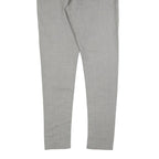 SILVIAN HEACH Womens Cotton Blend Grey Slim Tapered Trousers W34 L32 Elegant Fit