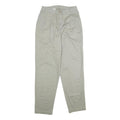 Womens Cotton Beige Regular Fit Straight Leg Trousers W28 L32 Classic Comfort