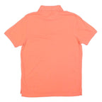 TOMMY HILFIGER Mens Orange Polo Shirt Short Sleeve M Cotton Blend Casual