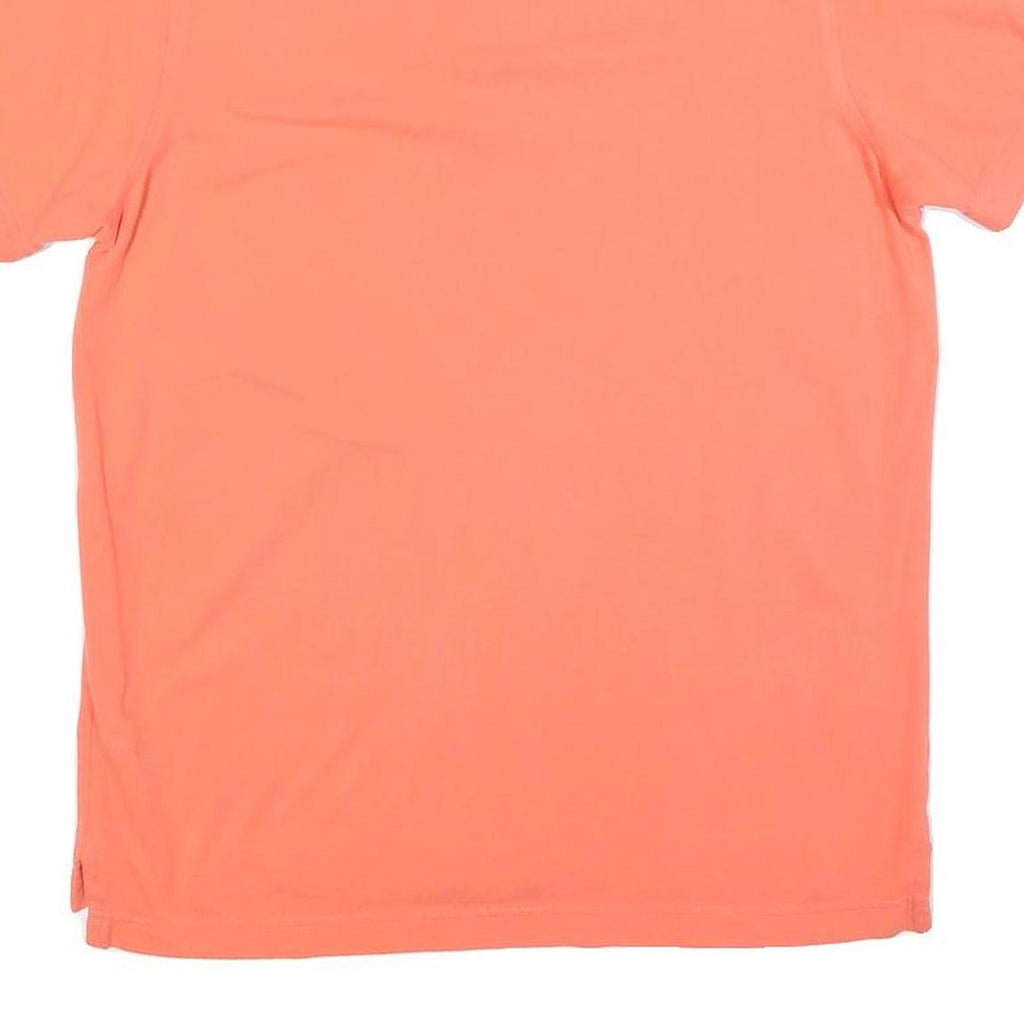 TOMMY HILFIGER Mens Orange Polo Shirt Short Sleeve M Cotton Blend Casual