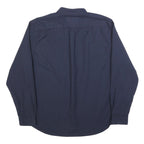 LACOSTE Mens Blue Plain Shirt XL Button-Down Collar Long Sleeve Classic Fit