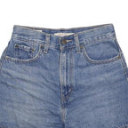 LEVI'S Womens Denim Blue Casual Shorts XS W24 Cotton Blend High Waist
