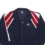 RISS-SPORT Boys Navy & Red Track Jacket 16Y Cotton Blend Zip Sportswear