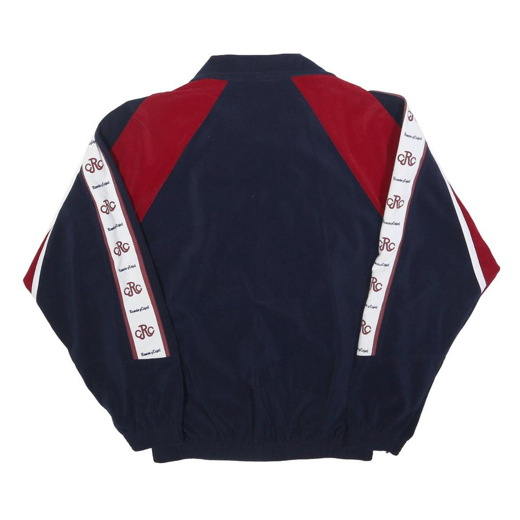 RISS-SPORT Boys Navy & Red Track Jacket 16Y Cotton Blend Zip Sportswear
