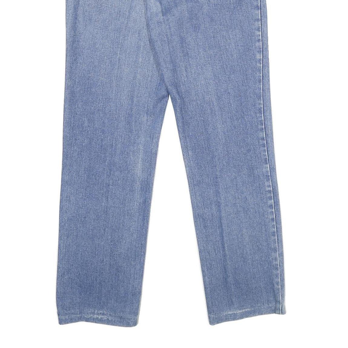 CAT Womens Blue Regular Straight Denim Light W30 L30 Zip Cotton Jeans