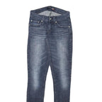 LEVI'S Womens Slim Blue Denim Jeans Cotton Blend Zip W24 L31 Skinny Fit