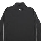 PUMA Mens Black & White Zip Jacket 2XL Polyester Sportswear Classic Fit