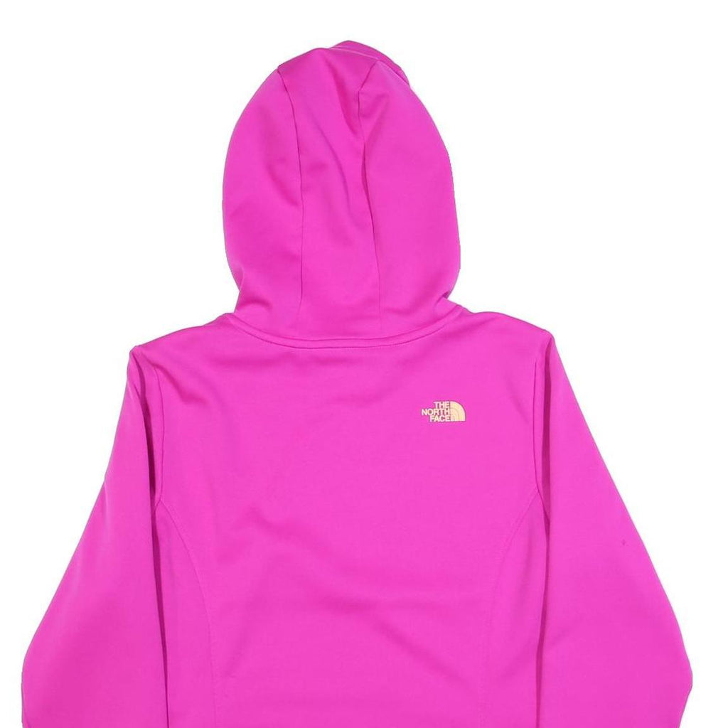 THE NORTH FACE Womens Pink & Peach Hoodie L Logo Print Pullover