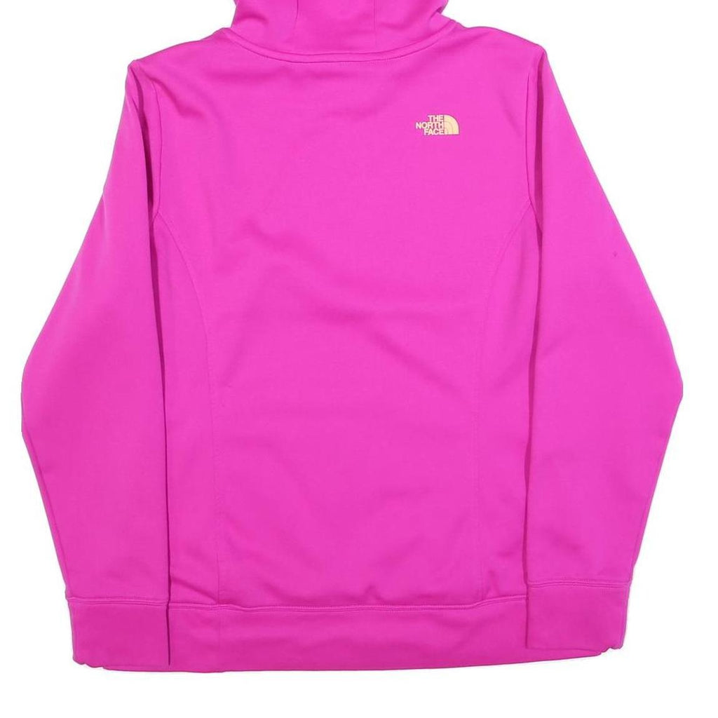 THE NORTH FACE Womens Pink & Peach Hoodie L Logo Print Pullover
