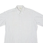 Mens Shirt White Striped L