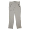 JACK WOLFSKIN Womens Slim Beige Trousers W30 L30 Outdoor Hiking Zip Pockets