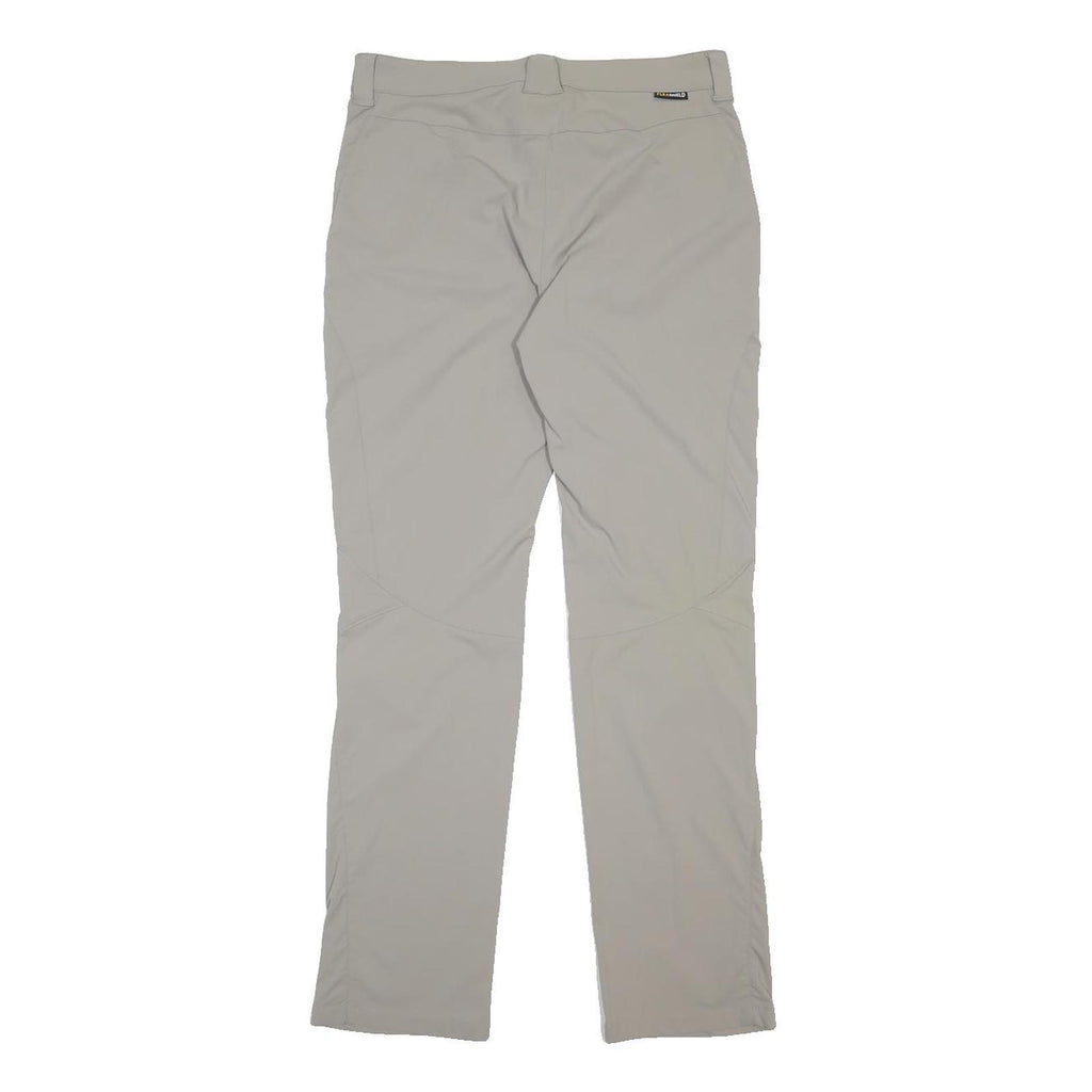JACK WOLFSKIN Womens Slim Beige Trousers W30 L30 Outdoor Hiking Zip Pockets