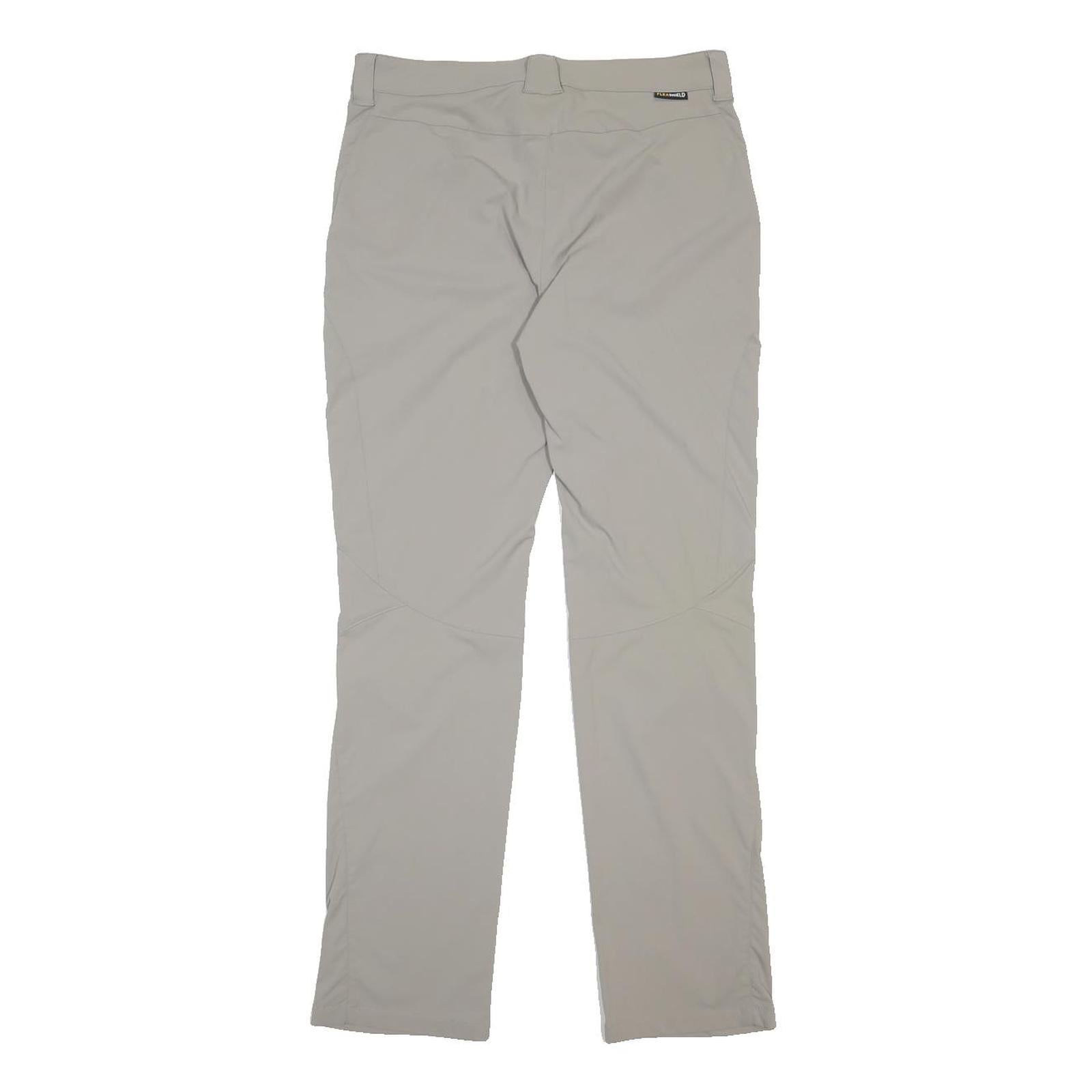 JACK WOLFSKIN Womens Slim Beige Trousers W30 L30 Outdoor Hiking Zip Pockets