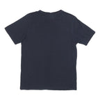 ELLESSE Womens Navy Blue & Pink Graphic T-Shirt UK 12 Short Sleeve Crew Neck