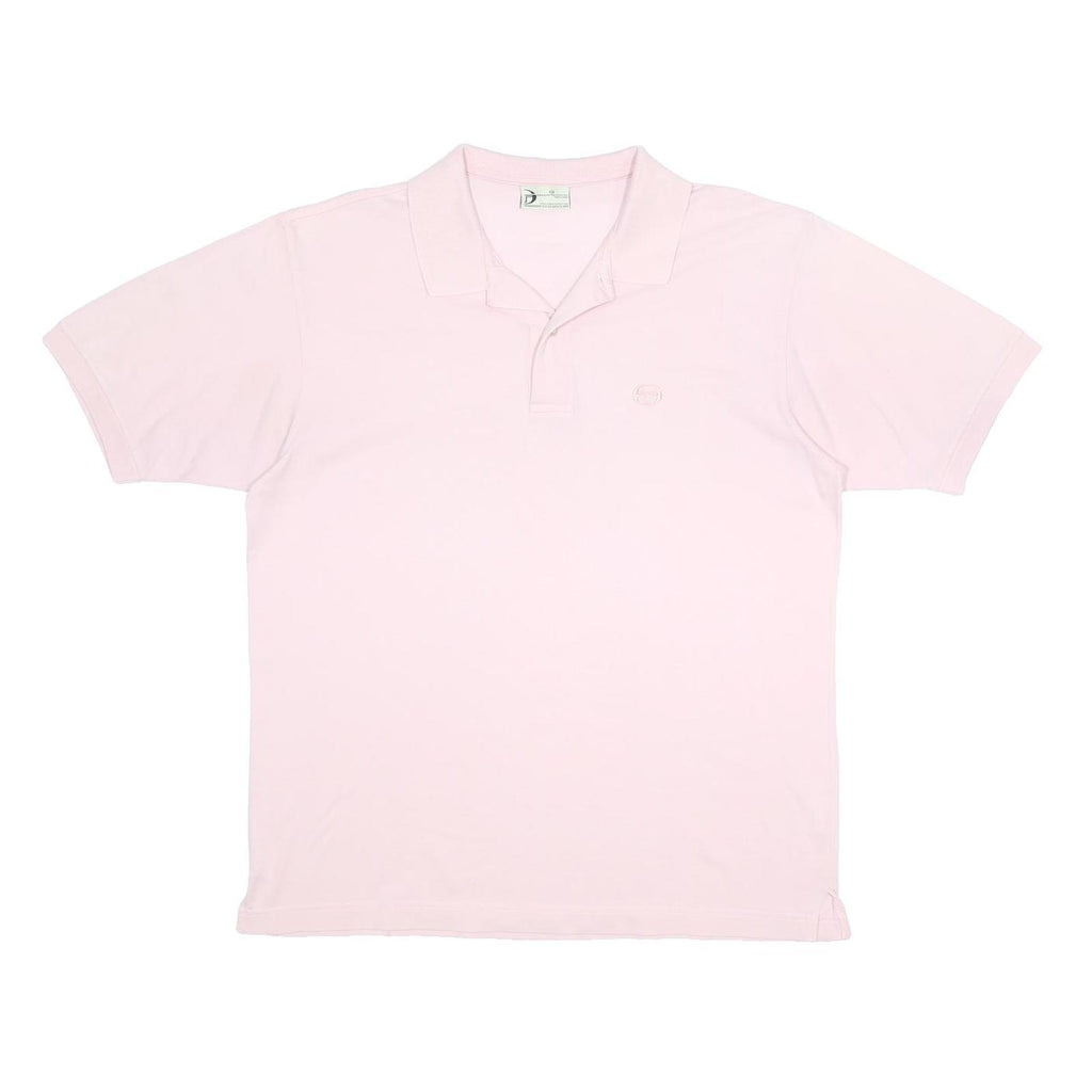SERGIO TACCHINI Mens Pink Polo Shirt XL Cotton Short Sleeve Plain Casual