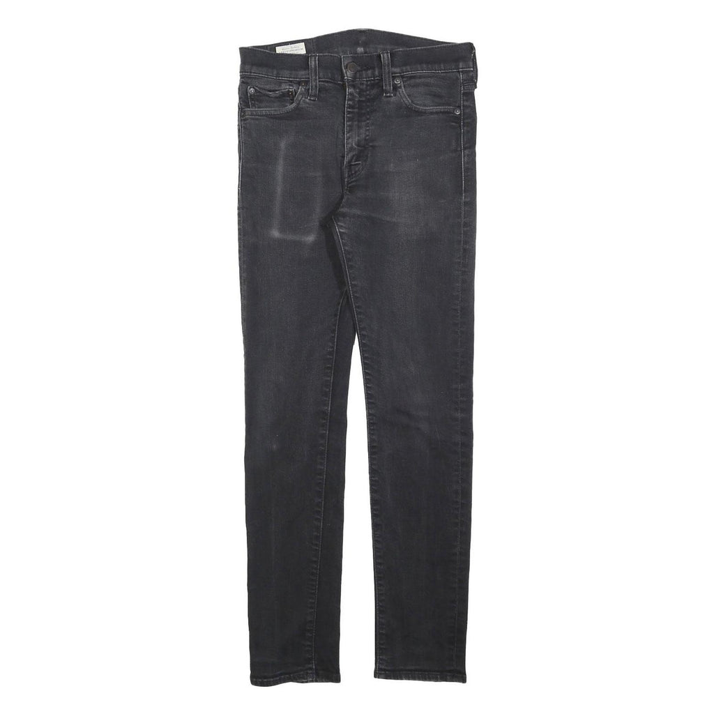 LEVI'S 510 BIG E Mens Black Slim Skinny Denim Cotton Blend Medium W30 L29 Zip