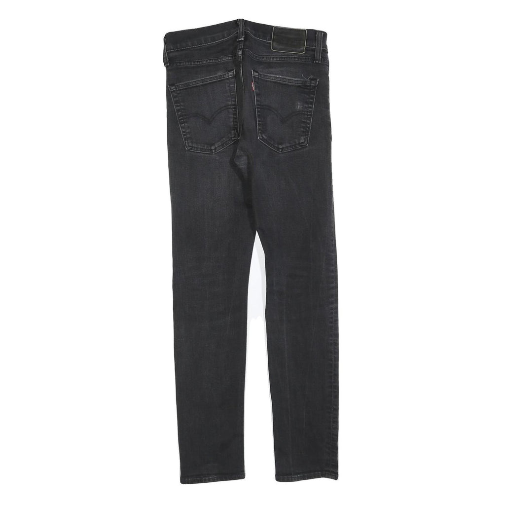 LEVI'S 510 BIG E Mens Black Slim Skinny Denim Cotton Blend Medium W30 L29 Zip