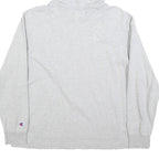 CHAMPION Womens Grey Pullover Hoodie L Cotton Blend Casual Sweatshirt