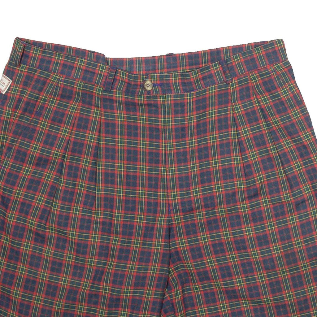 MCGREGOR Mens Chino Shorts Black Relaxed Check M W34