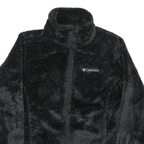 COLUMBIA Womens Black Jacket S Polyester Blend Plain Zip Outdoor Casual Warm