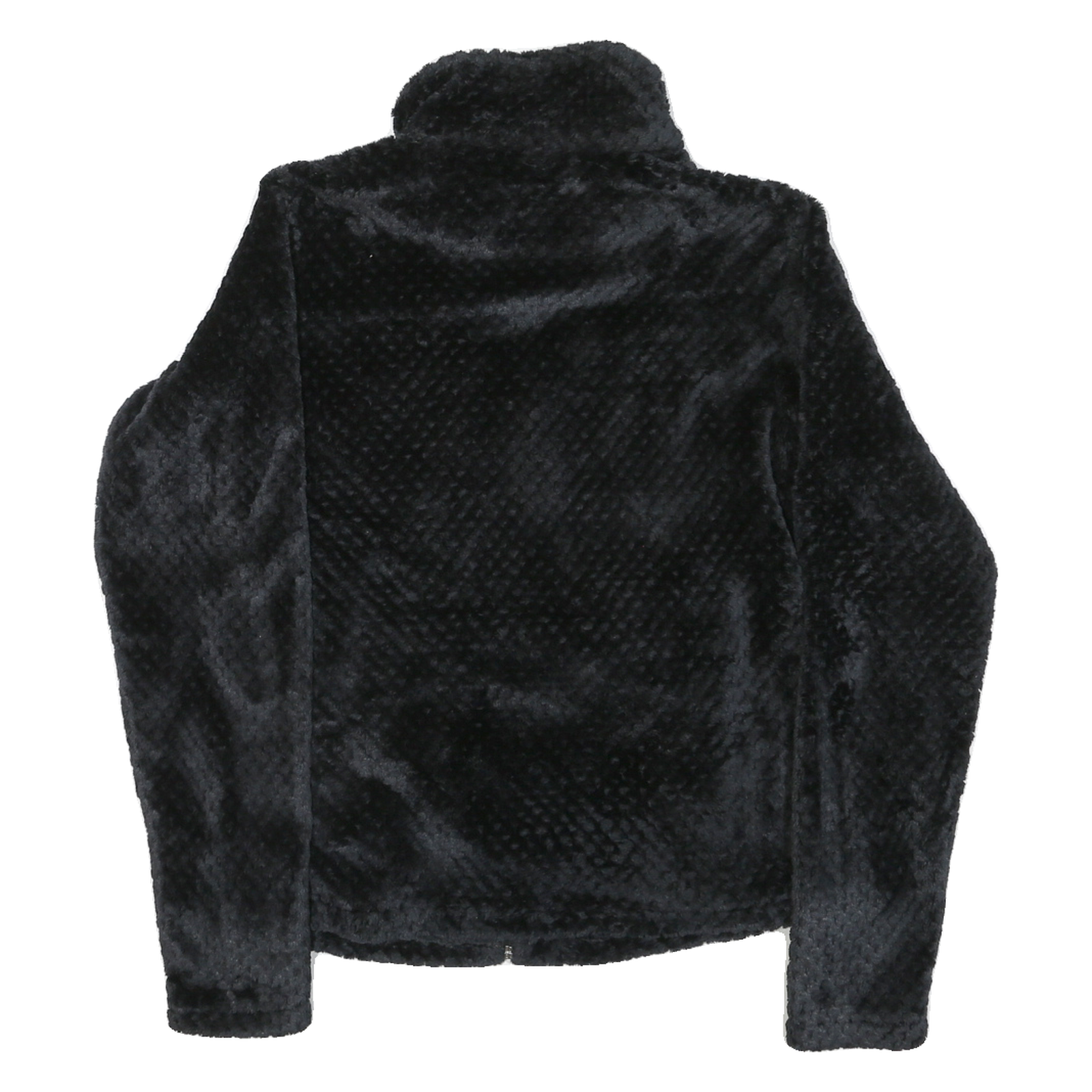 COLUMBIA Womens Black Jacket S Polyester Blend Plain Zip Outdoor Casual Warm