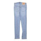 LEVI'S 510 Girls Jeans Blue Slim Skinny Denim Light W25 L28 Cotton Blend Zip