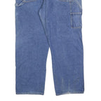 DICKIES Mens Relaxed Blue Denim Light W42 L30 Jeans Zip Closure Workwear