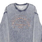 GUESS JEANS Mens Blue Round Neck S Sweatshirt Cotton Casual Pullover