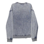 GUESS JEANS Mens Blue Round Neck S Sweatshirt Cotton Casual Pullover