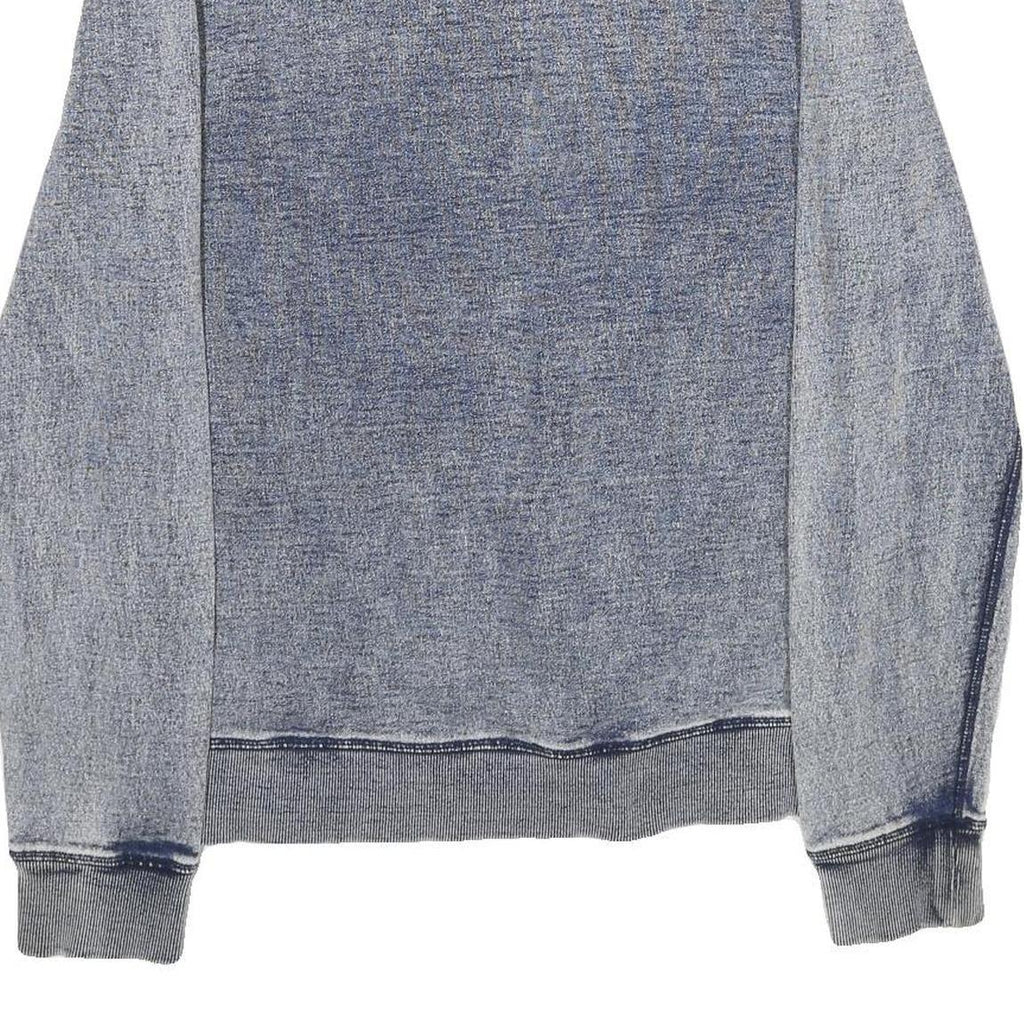 GUESS JEANS Mens Blue Round Neck S Sweatshirt Cotton Casual Pullover