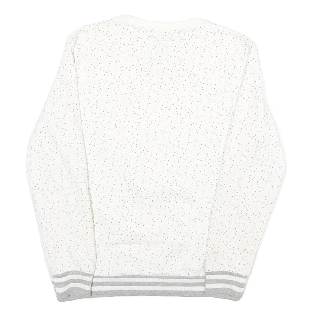 NBA Womens White Sweatshirt Chicago Bulls Crew Neck M Cotton Blend Pullover